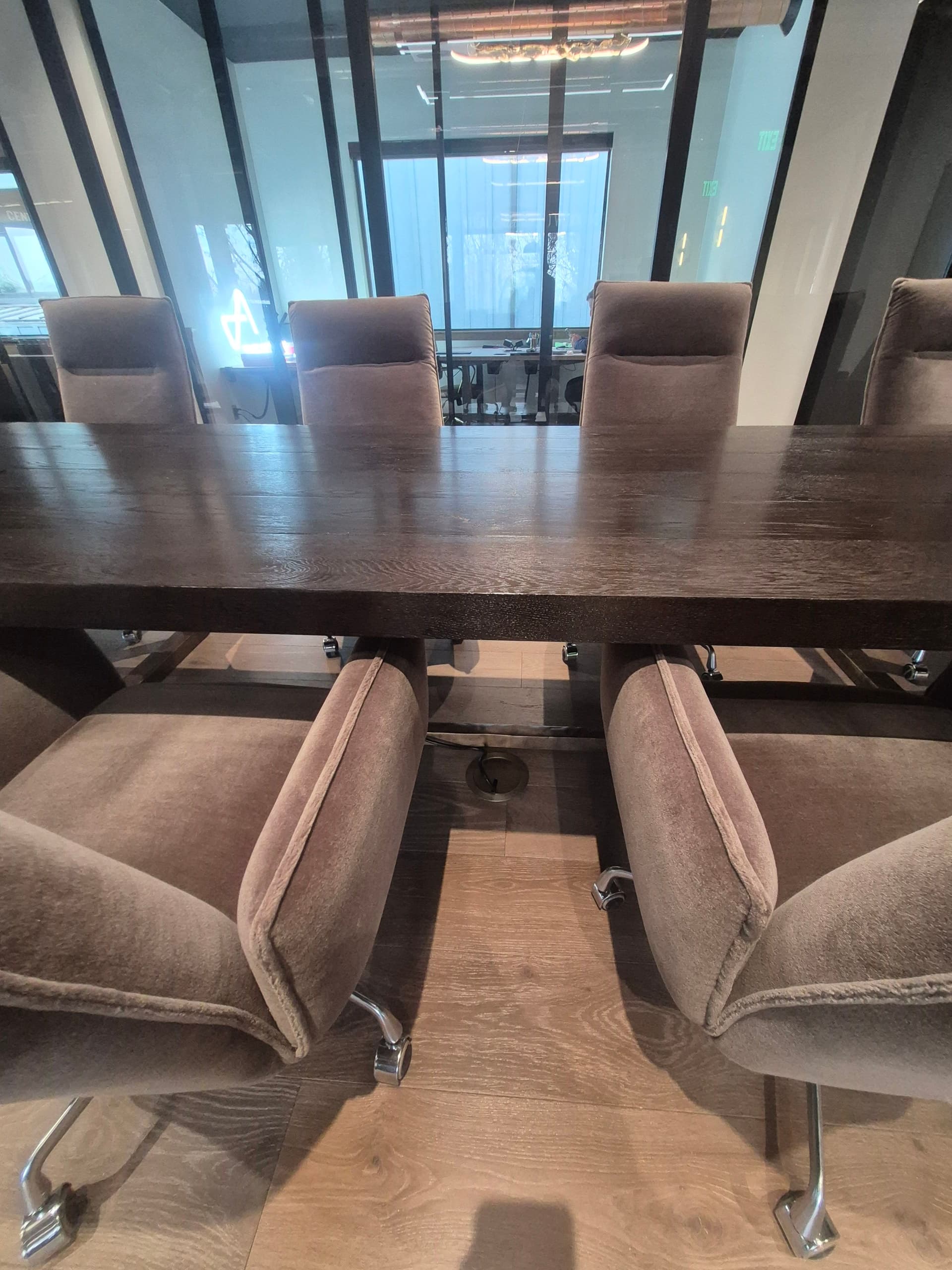 Elevate Your Meetings with Stylish Conference Table Outlets image