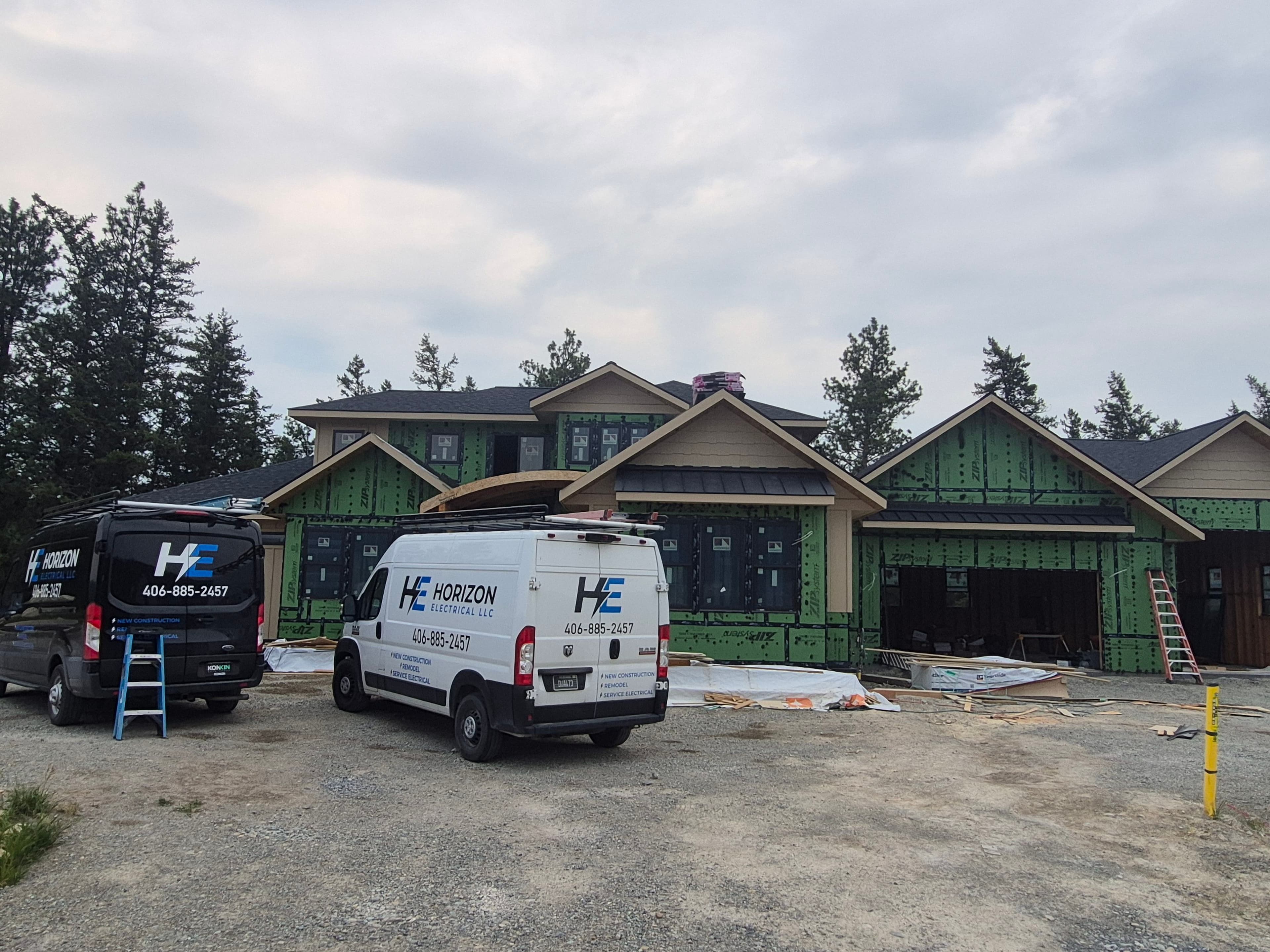 Project Rough-In Wiring Complete on This New Home Build image