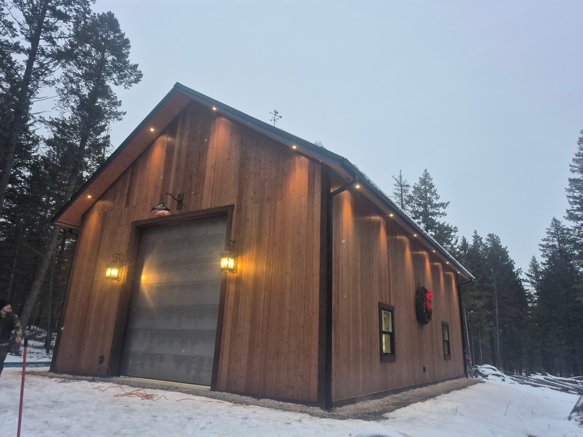 Beautiful Lighting Installation for a Winter Workshop