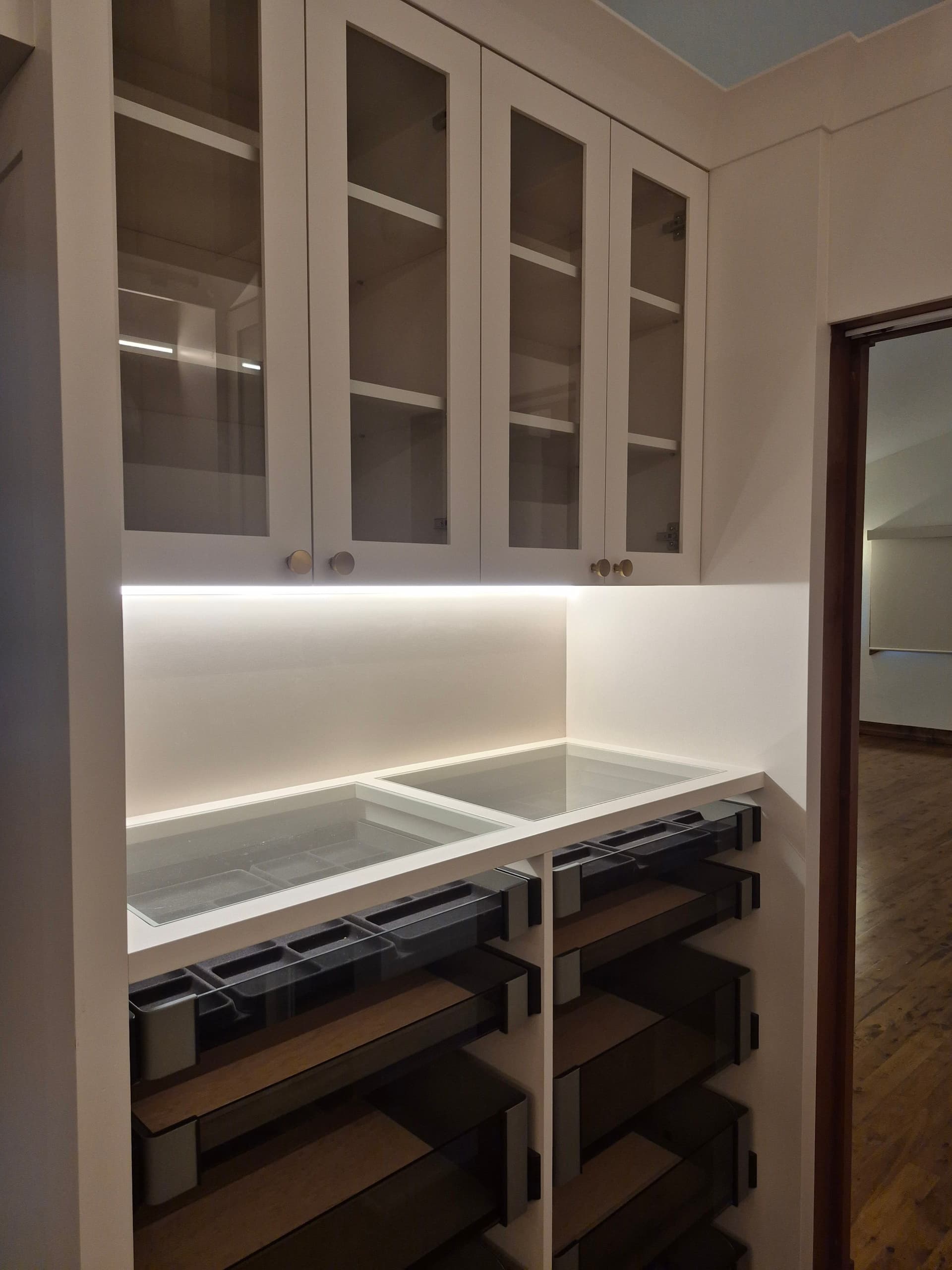 Gallery photos for Custom Closet Makeover with Stylish Lighting Installation: Image #1