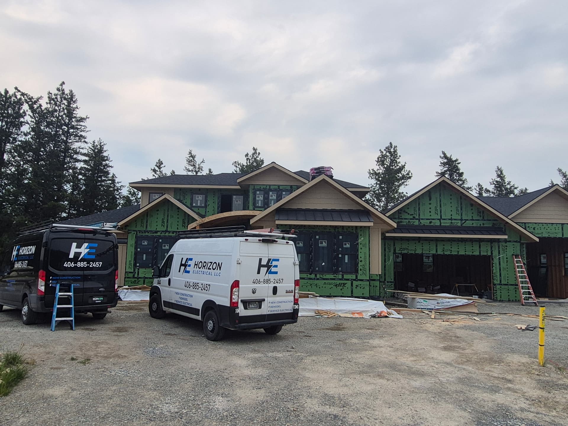Rough-In Wiring Complete on This New Home Build image